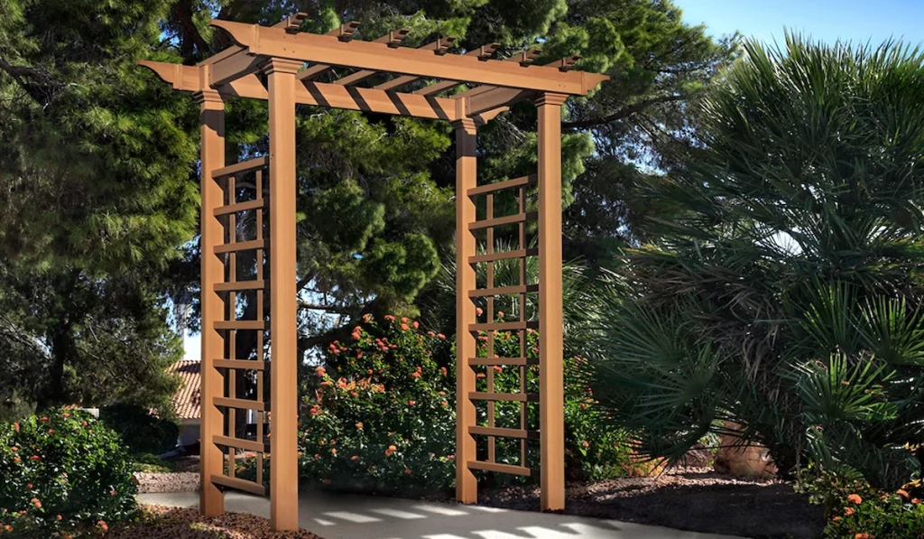 Rustic Pergola or Arbor Entrance