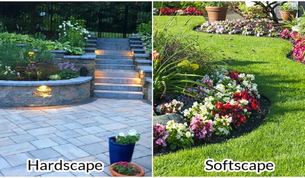 What is softscape and hardscape