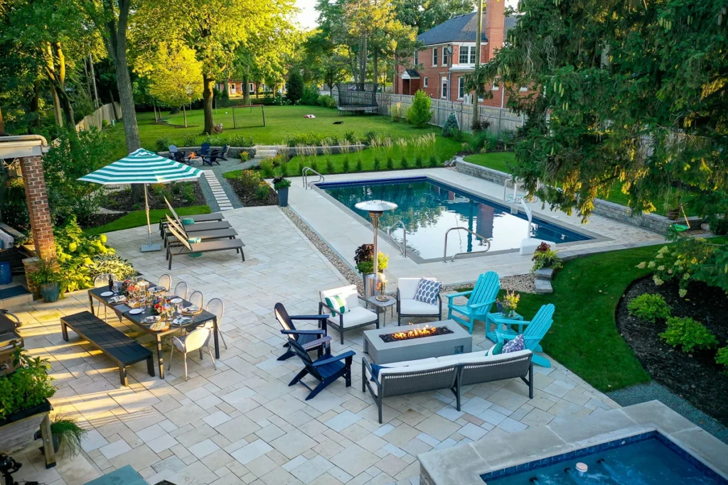 Rectangular Pool Landscape Design