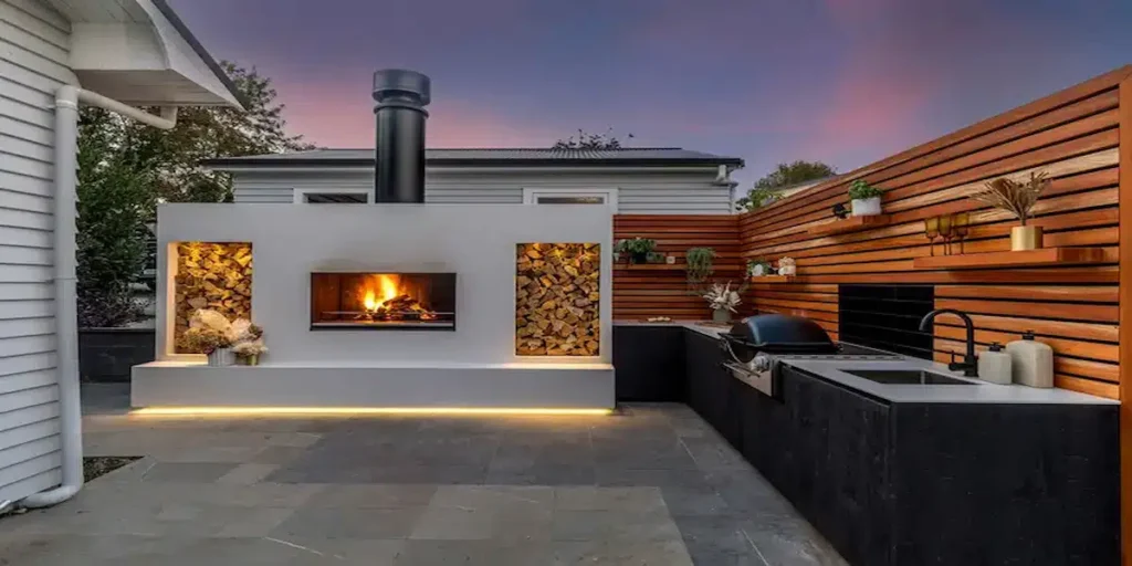 Garden Fireplace Ideas for Palm Coast, Florida Backyard