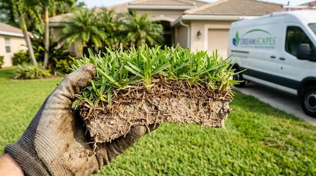 Dethatching St Augustine Grass in Florida