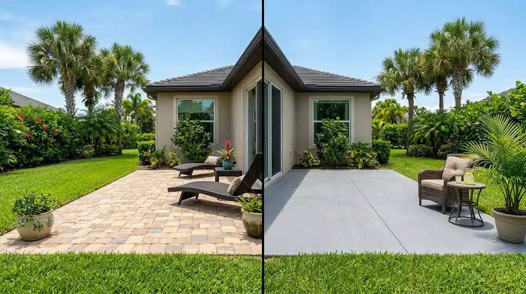 Pavers vs Concrete Patio: Which One Is Better for a Florida Home?