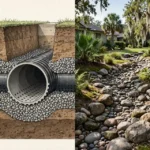 French Drain vs Dry Creek Bed: Which Is Right for Your Florida Yard?